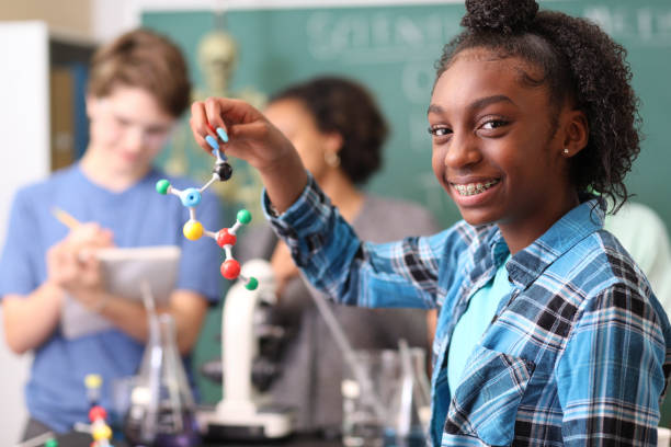 Students conducting science experiments